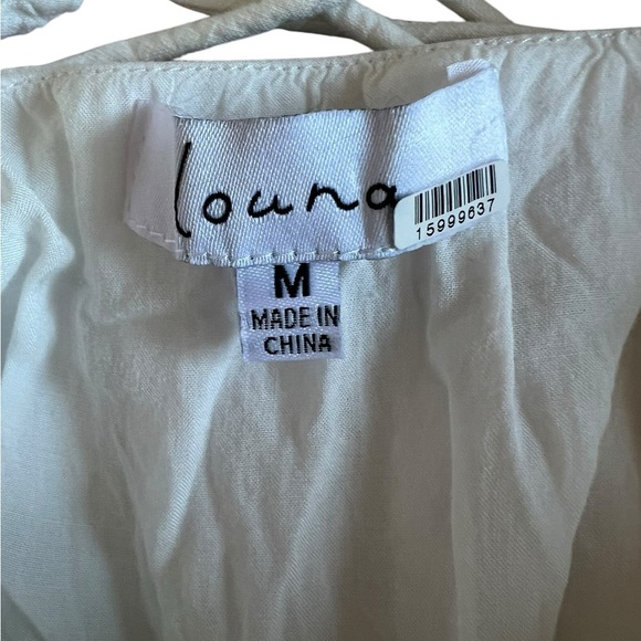 Louna Tie-Back Mini Dress – White – Size Medium – Flirty & Chic! - Picture 7 of 9